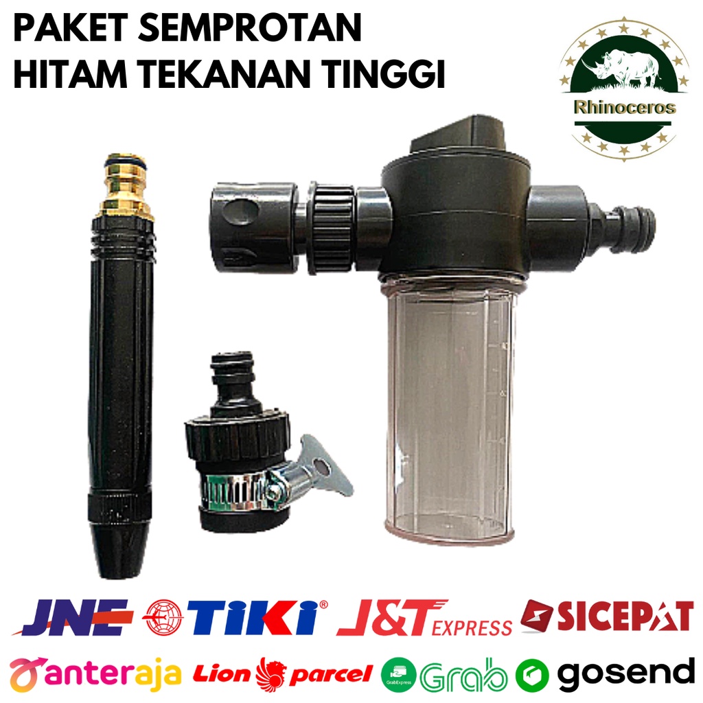 Paket Semprotan Tekanan Tinggi + Sambungan Universal dan Tempat Sabun