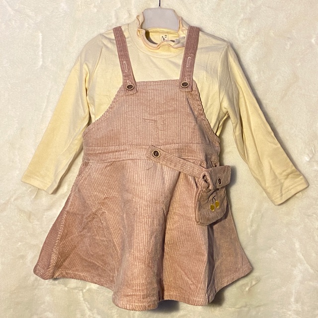 Baju Setelan Import Anak Perempuan Cewe Pink Muda Kuning Muda