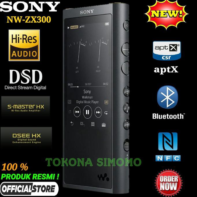 Sony NW ZX300 Hi-Res Walkman 64GB Digital Music Player Original