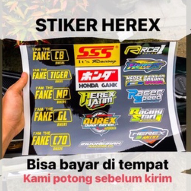 sticker herex jatim variasi