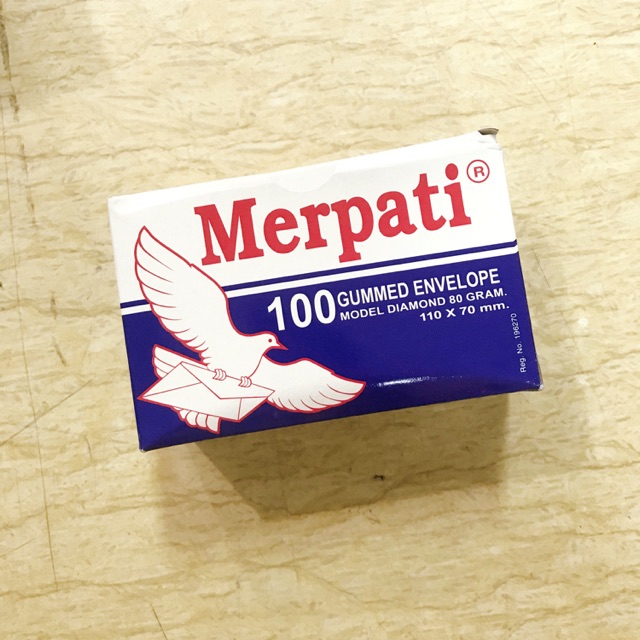 

Amplop Mini Merpati Biru