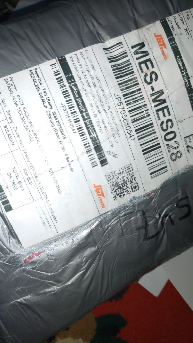 Daster Kaos Jumbo Lengan Panjang Bumil Busui Resleting Depan Dress Wanita Batik Pekalongan