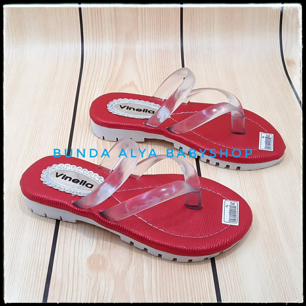 Sandal Anak Perempuan Jepit Usia 3 4 5 6 7 Tahun - Sendal Anak Cewek Casual MERAH