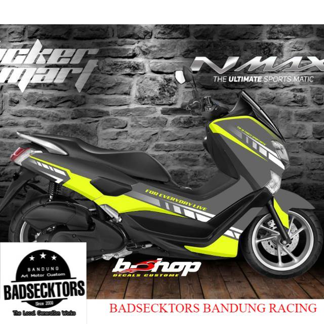 Decal stiker nmax abu stabilo stiker full nutup body keren