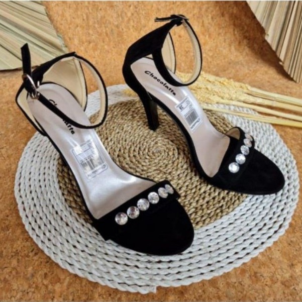 Bryan Estella Heels Tali Mote Diamond Hak Runcing 5cm 9cm Jumbo Bigsize Oversize 36-40 41 42 43