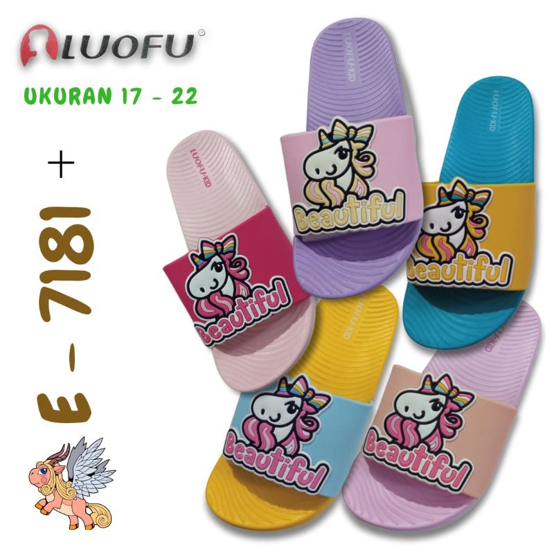 Sandal selop anak LUOFU E 7181