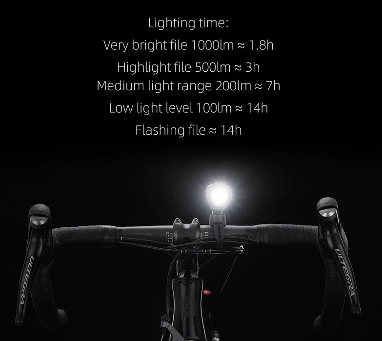 Lampu Depan Sepeda ROCKBROS V9M-1000 Lumens