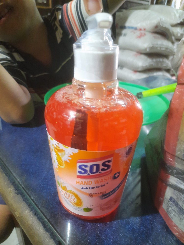 Sos Hand Wash/cuci Tangan Anti Bacterial Pump/pompa 400ml