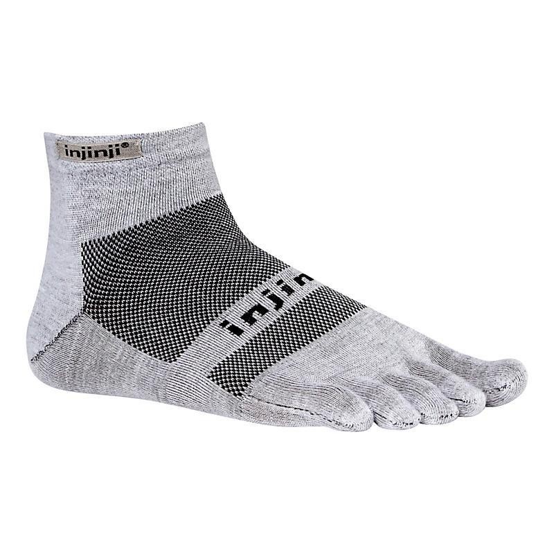 INJINJI PERFORMANCE - MINI CREW - SIZE L GREY - kaos kaki anti blister PERFORM 2.0