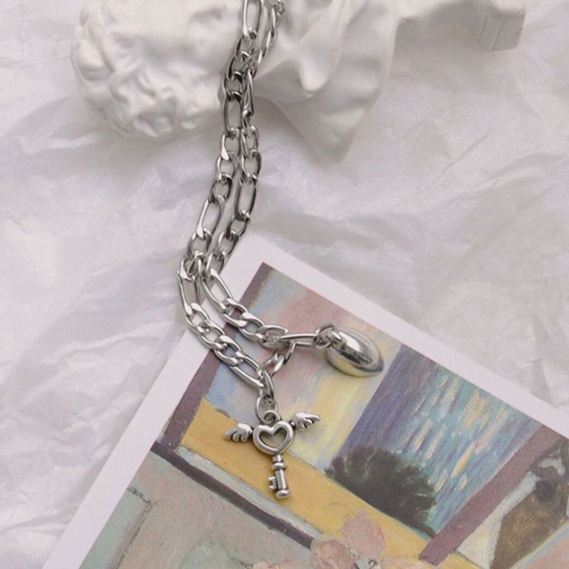2 Pcs Fashion Cinta Gelang Pasangan Magnetik Kesederhanaan Rantai Paduan Aksesoris Hadiah