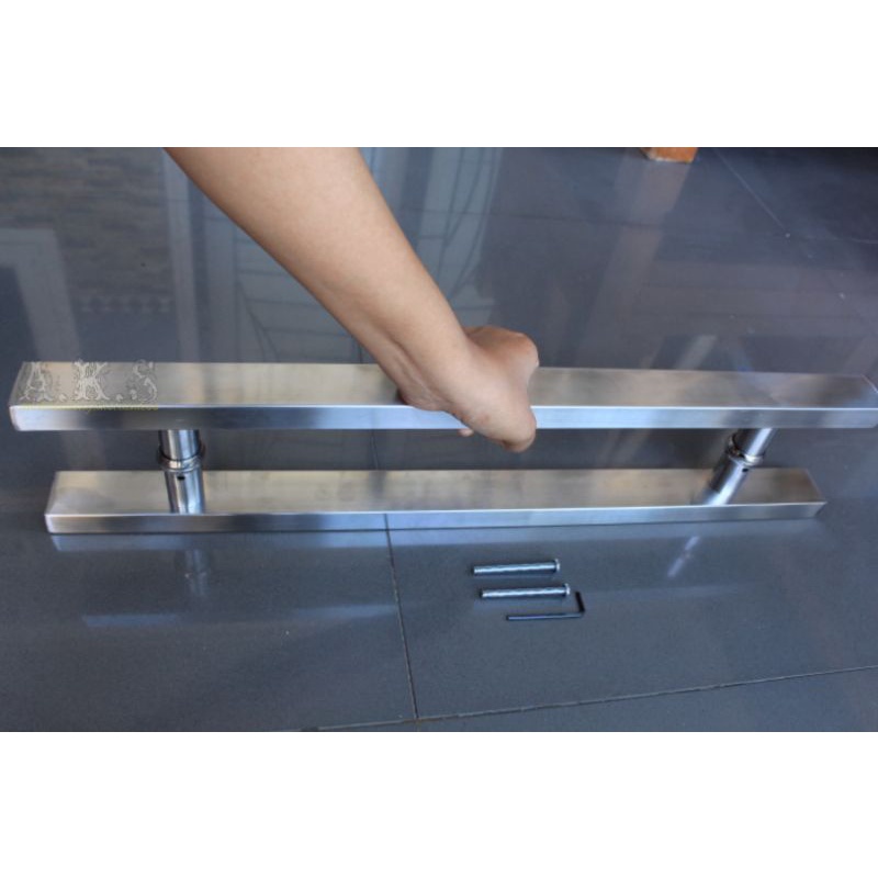 handle pintu rumah 45cm 60cm baut tembus Tarikan gagang pintu stainless pegangan pintu hendel handel pintu kaca minimalis