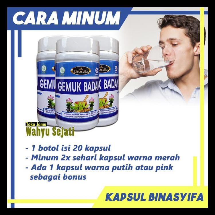 KAPSUL GEMUK BADAN BINASYIFA PENGEMUK BADAN ORIGINAL BINA SYIFA BPOM KODE 932
