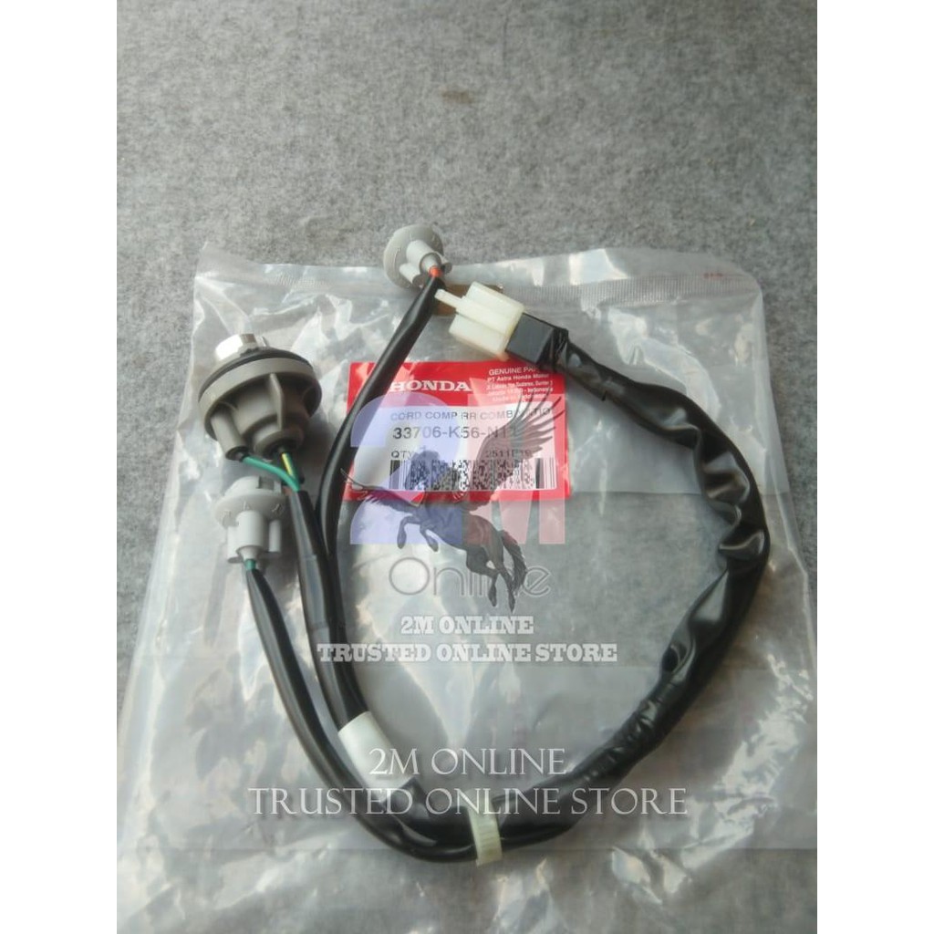 Mdr FITTING SOCKET COP LAMPU BELAKANG SUPRA GTR 150 ORI AHM 33706-K56-N11