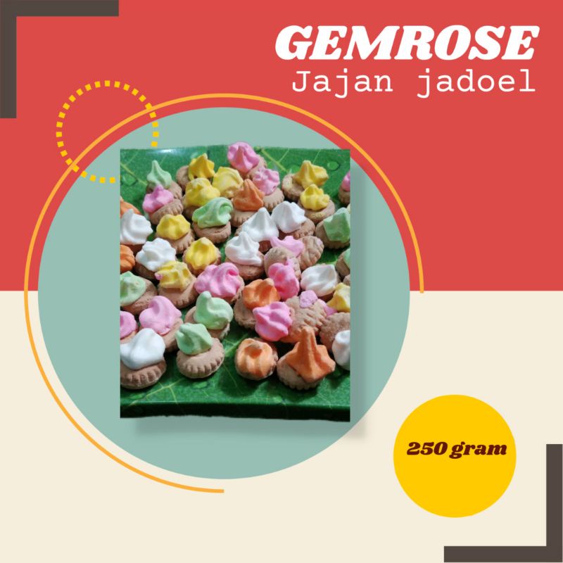 

Biskuit gemrose 250 gram