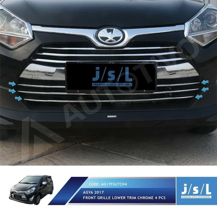 AKSESORIS MOBIL New Agya 2017 List Grill Depan Bawah Front Grille Low