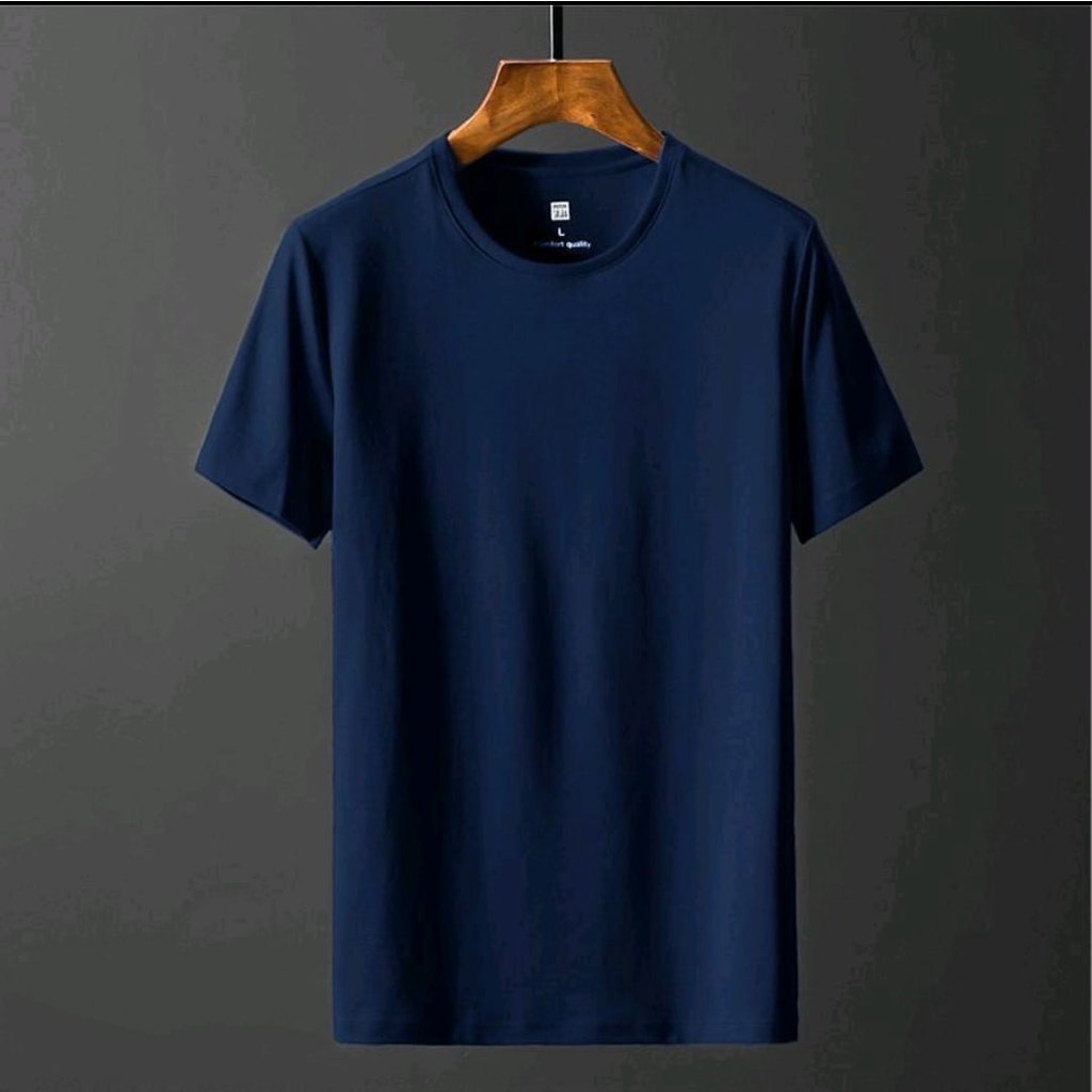 (COD) KAOS POLOS UNFINISHED T-SHIRT LENGAN PENDEK PRIA WANITA BAHAN COTTON COMBED PREMIUM - MENSTYLE