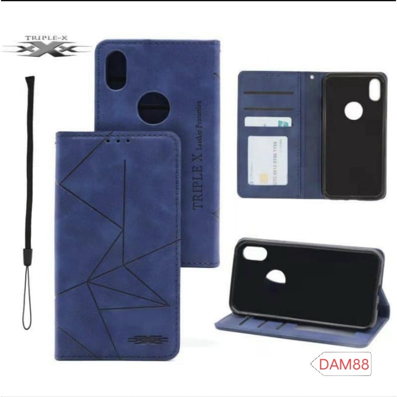 CASE FLIP COVER KULIT MAGNET SAMSUNG J1 ACE/J2/J3/J4/J5/J6/J7/J8/J4+/J6+/J7+  CASE DOMPET BAHAN KULI