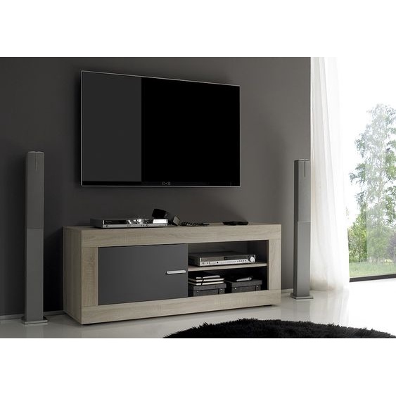 Meja TV Minimalis Modern Costume Non Rakitan Meza Product Handmade Panjang 150 cm Tebal 7 cm Lebar 4