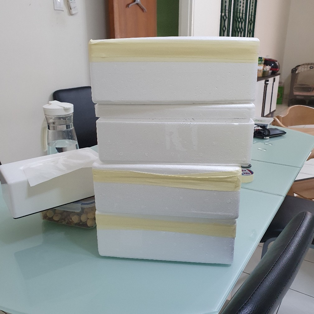 Styrofoam 19ltr Bm 34x25x30cm Sterofom Sterofoam Gabus Kotak Box