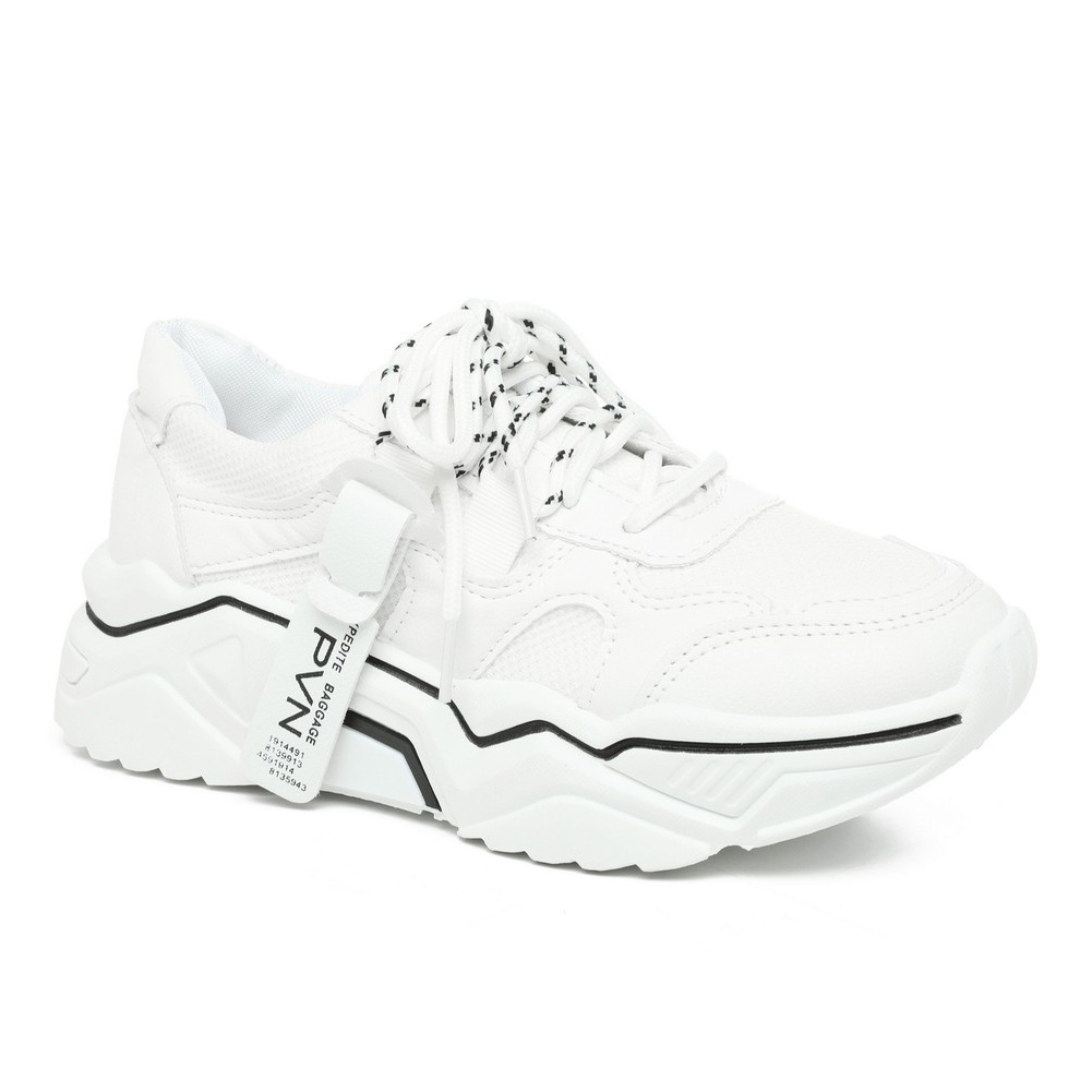 PVN Jipyeong Sepatu Sneakers Wanita Sport Shoes White 099-White/White