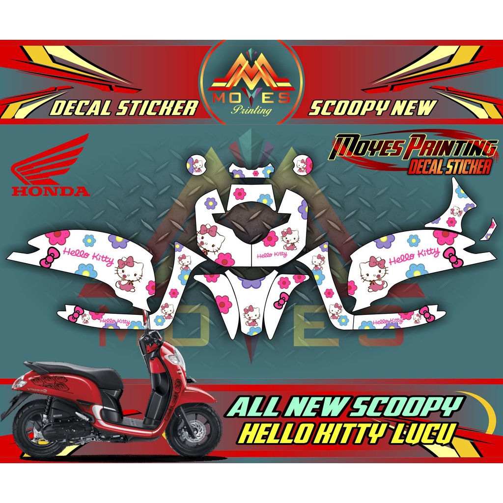 Decal STIKER ALL NEW SCOOPY SIMPLE FULL BODY - DECAL STIKER HONDA FULL BODY