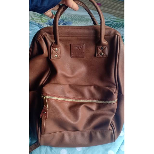 Tas Anello Backpack small Leather preloved