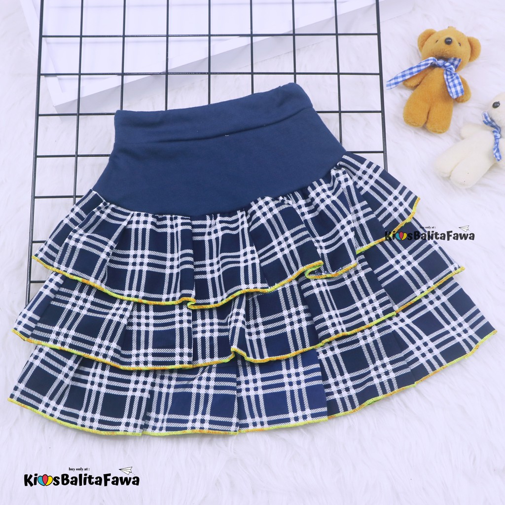 Sasha Skirt uk 2-3 Tahun / Rok Anak Perempuan Murah Skirt Pendek Polos Kaos Lucu Grosir Pakaian Adem