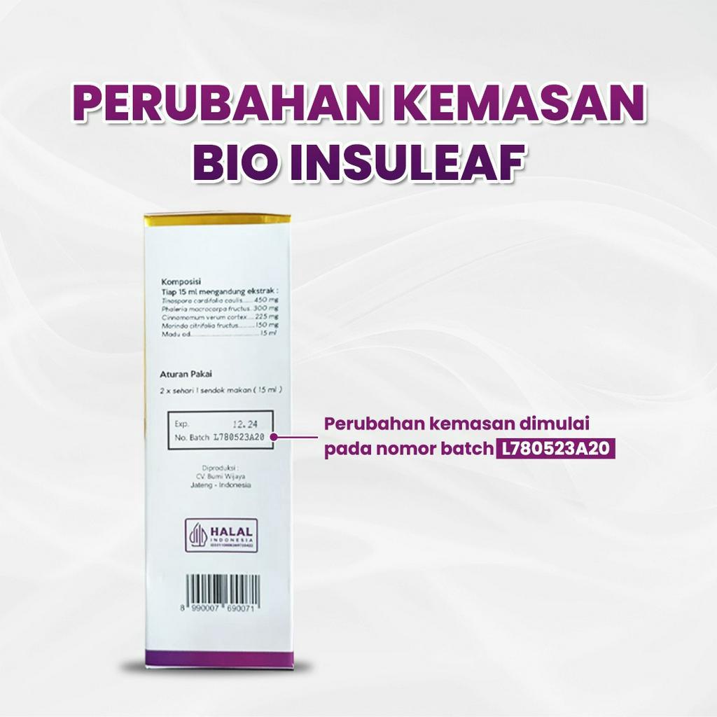 Bio Insuleaf - Solusi Atasi Kencing Manis, Diabetes Melitus, Cegah Gagal Ginjal Gula Darah Tinggi Kurangi Kadar Glukosa Atasi Kolesterol Kerusakan Jantung Hati Ekstak Mengkudu Brotowali  Mahkota Dewa Kunyit Obat Jamu Tropicana insulif Insulin [Cod]