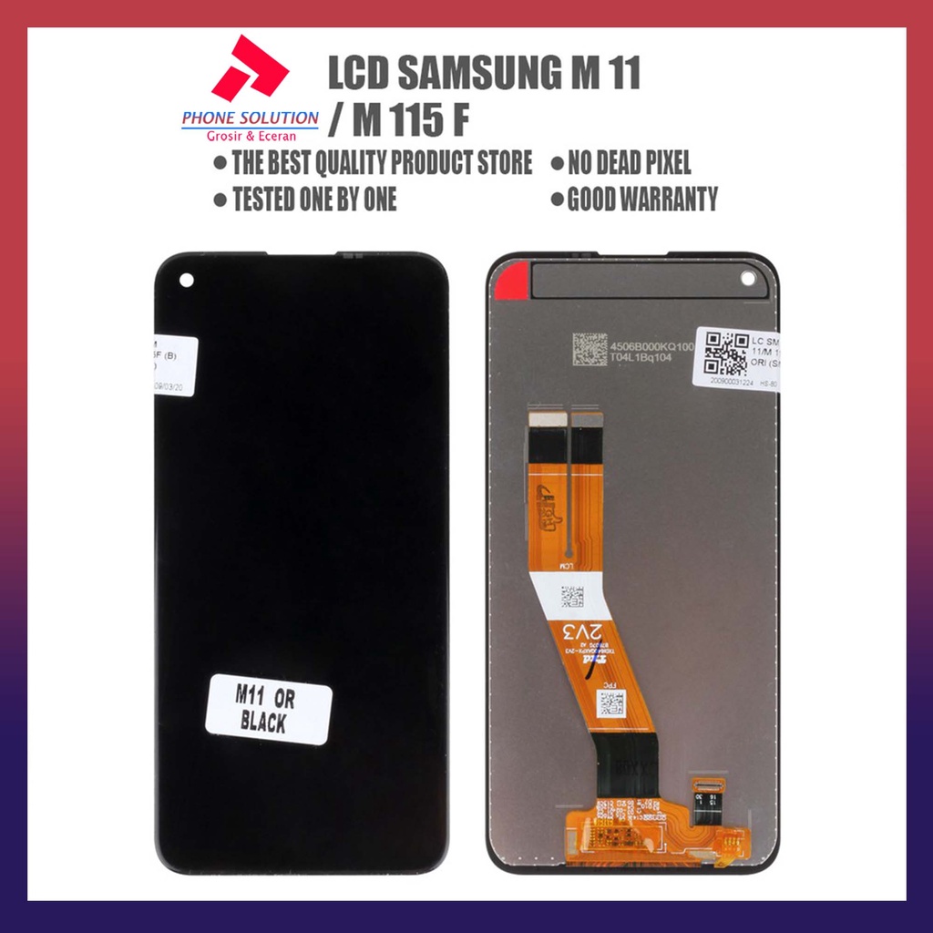 LCD Samsung M11/M115F/A11 Fullset Touchscreen Original 100% // Supplier LCD Samsung - Garansi 1 Bulan