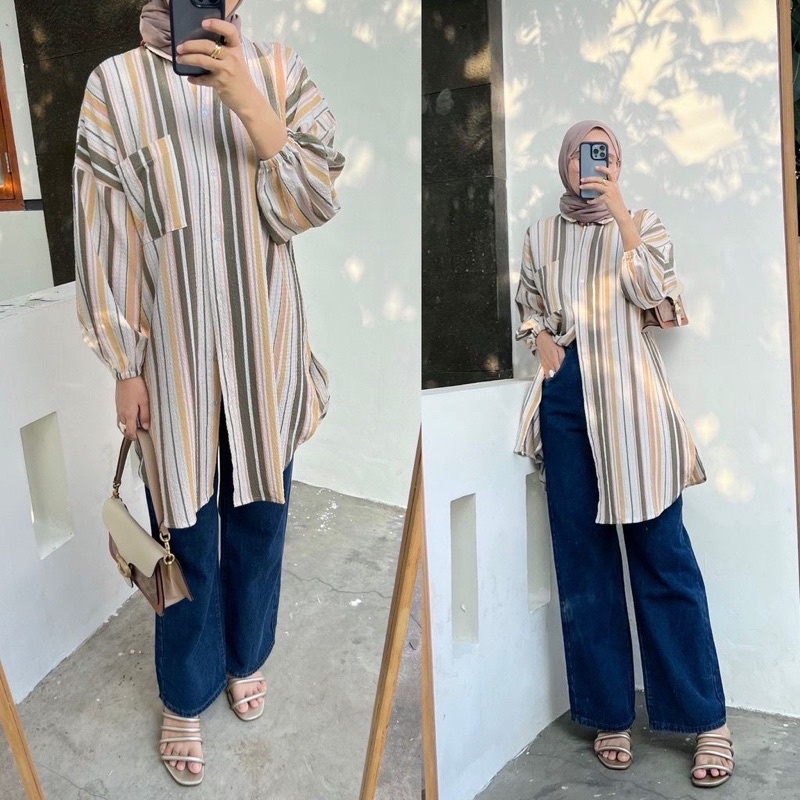 LIDYA CANDY STRIPE TUNIK