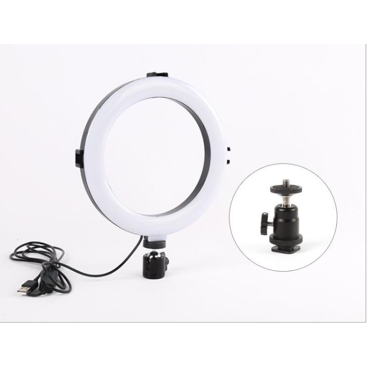 LED Ring Light Stand 3 Color Dimmable For Selfie Vlogging Bonus Tripod Stand