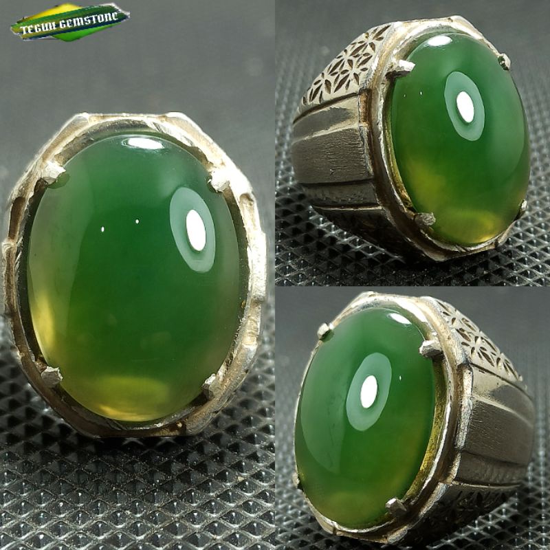 Natural Ijo Garut (Ring Perak)
