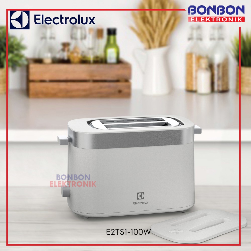 Electrolux Pop Up Toaster / Pemanggang Roti E2TS1-100W / E2TS1100W / E2TS1 100W