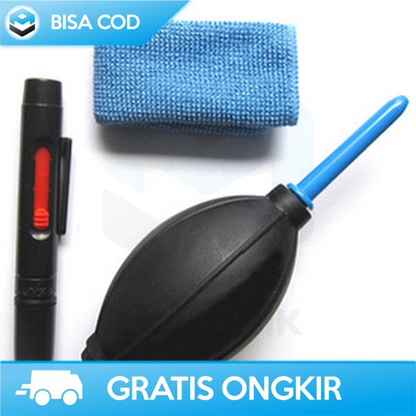 SET CLEANING KIT PEMBERSIH KAMERA DSLR ORIGINAL TAFFSTUDIO 3IN1MURAH