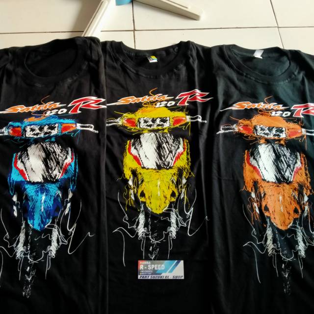 Kaos satria 2 tak 120ru lumba kotak keren