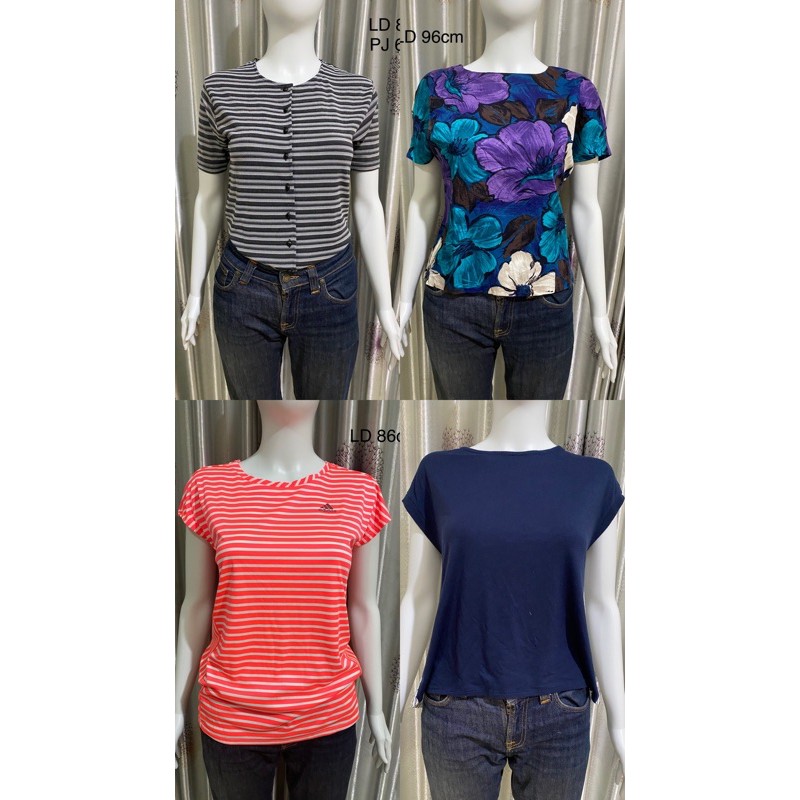 [3] THRIFT SHOP BRANDED BLOUSE KAOS MURAH