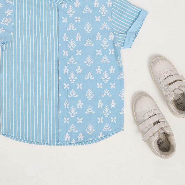 Kemeja Batik Anak Lengan Pendek By Little Malik Batik, Garutan