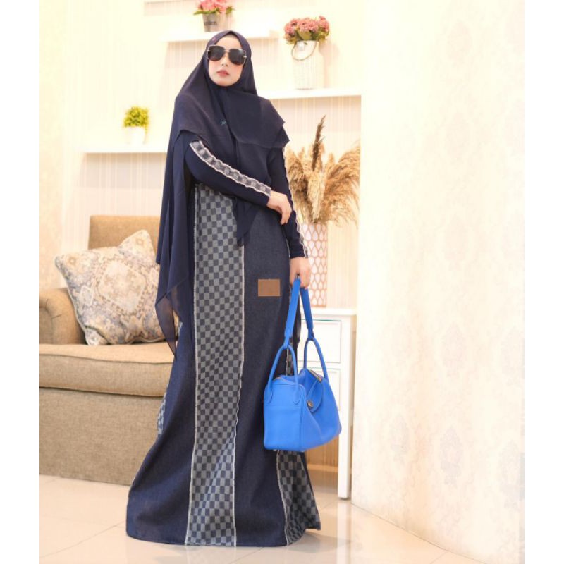 DAILY WEAR 14 DENIM DRESS SYARI BY JOZA CLOTHING