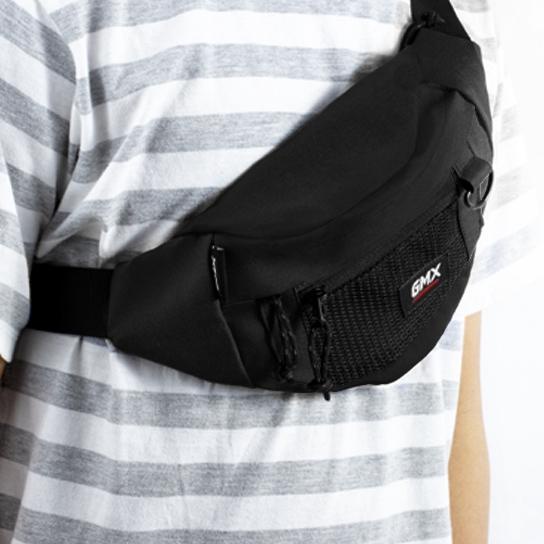 ㅕ Geoff Max Official - Ellich Black | Waistbag | Tas Sempang | Tas Pinggang ⇌