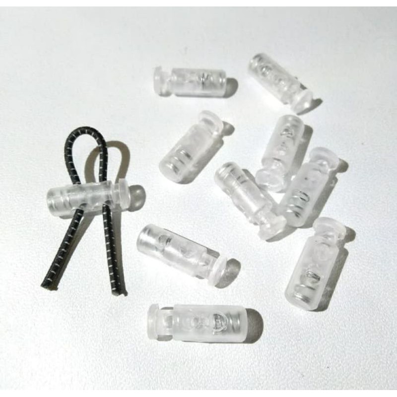 Stropper Lock Dua Lubang Tali Serut, 10pcs