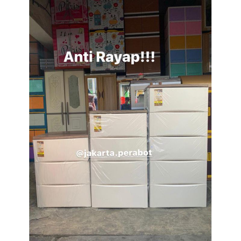 Olymplast Drawer Cabinet Laci Penyimpanan ODC Susun 3-4-5