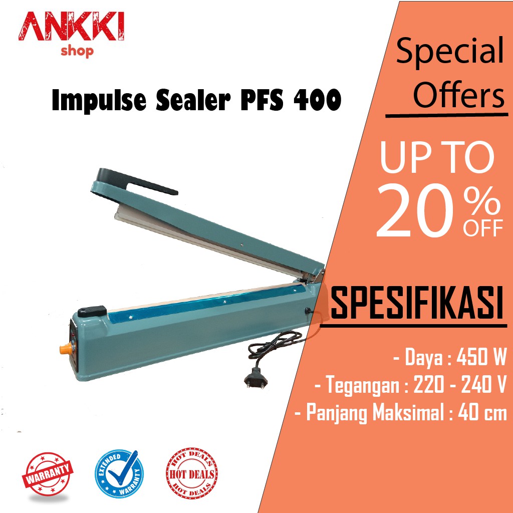Impulse Sealer / Alat Press Perekat Plastik 40 CM (LAS PLASTIK)