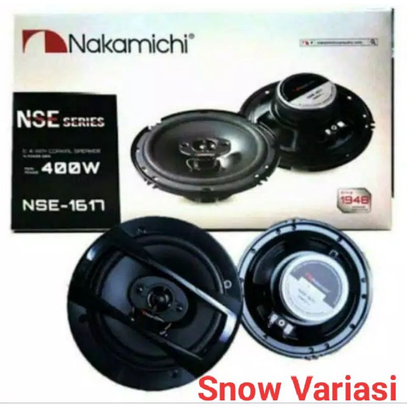 Speaker coaxial nakamichi NSE 1617 untuk mobil universal
