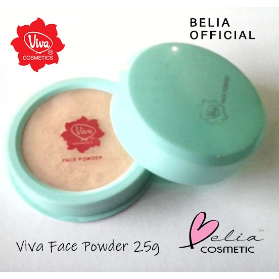 ❤ BELIA ❤ VIVA Face Powder Bedak Doos Hijau Tabur 25g