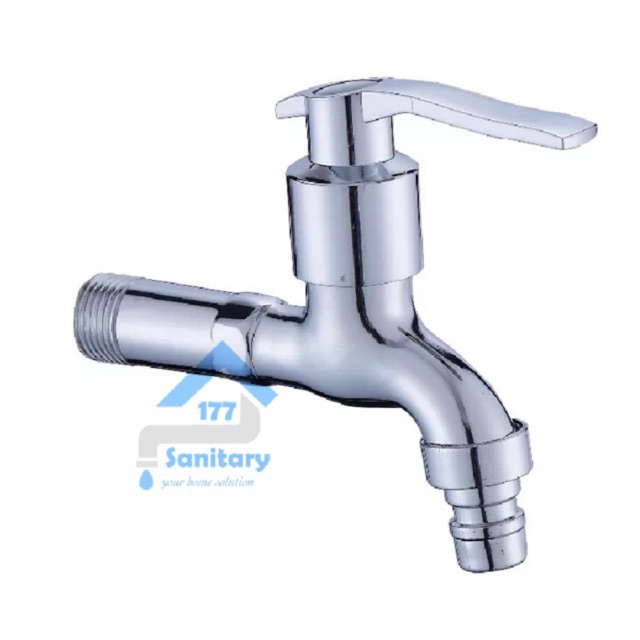 Kran air taman engkol F3 murah - keran air tembok bak air kamar mandi faucet wall wudhu cuci tangan /J19