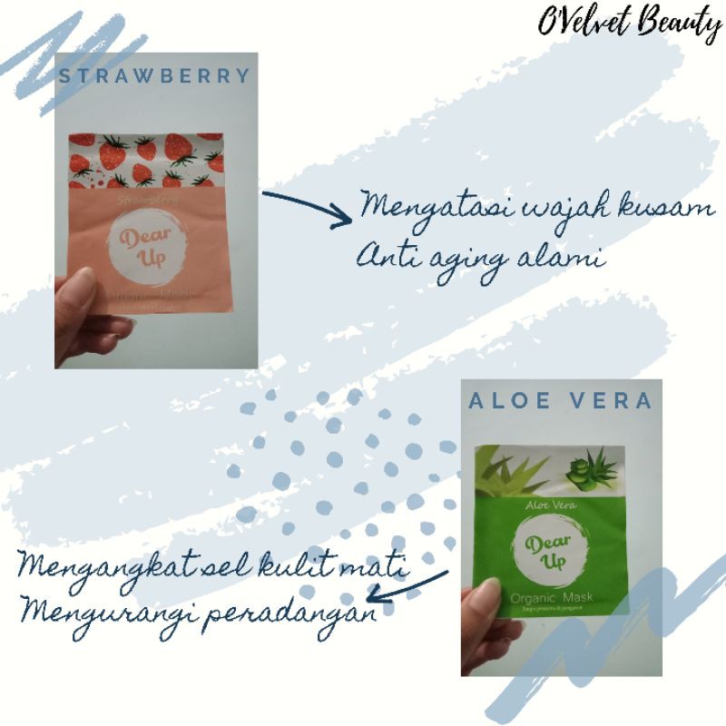 Masker organik dear up 10gr bpom