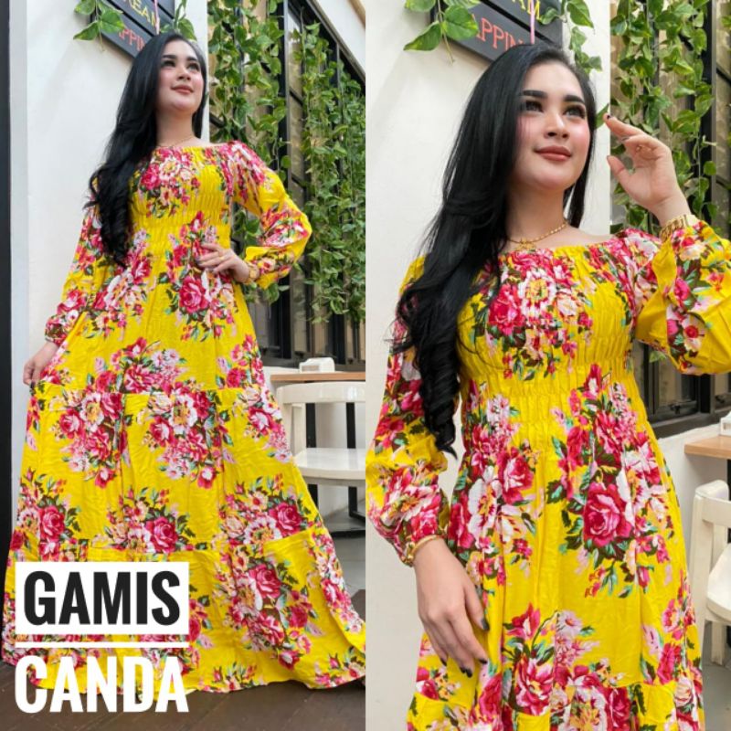 GAMIS LONGDRESS CANDA MAWAR