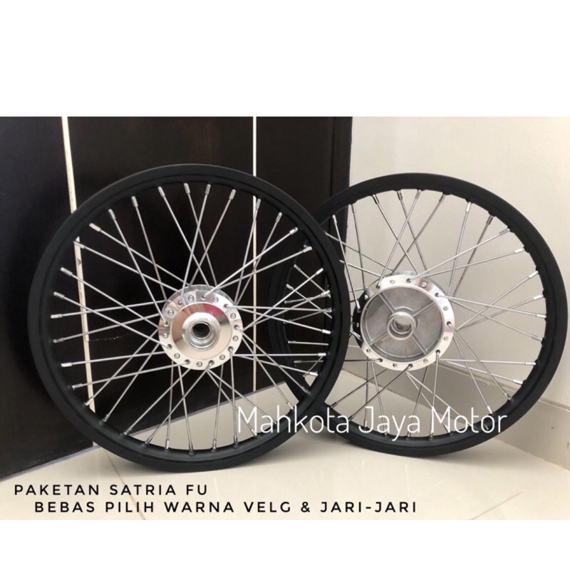 Paketan Velg Jari-jari Motor Satria Fu 17x140x140 sudah disetel