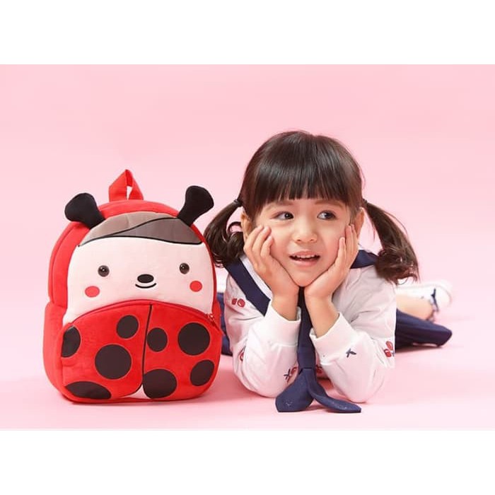 Tas Karakter / TAS SEKOLAH ANAK BONEKA KARAKTER LADYBAG / Perempuan / Ransel