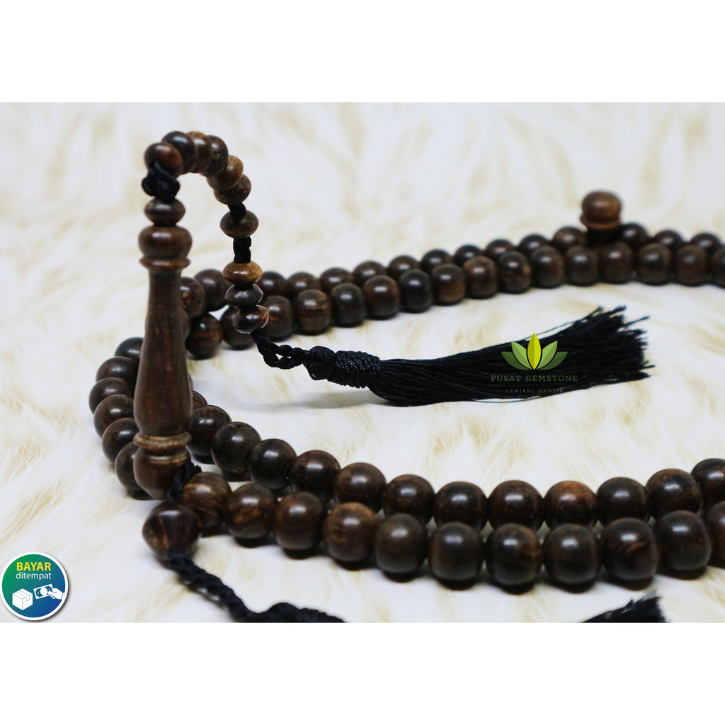 Tasbih Kayu Galih Asem 8 mm Natural